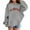Grey, variant on Girls Athletic Hoodie Soft Pullover Sweatshirt With Pocket Comfortable Casual Sportswear For Teen Girls