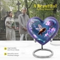 thumbnail image 3 of MUKTIVE Bee Cremation Urn for Ashes for Adult male, Large Heart Decorative Urns, Handmade blue Urn for Human Ashes Adult Male & Female for Funeral (1 Large, 4 Keepsake), 3 of 7