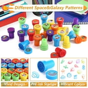 Moncolis 26 Pcs Assorted Outer Space Self Inkling Stamps for Kids Planet Birthday Party Favor Teacher Reward Prizes Gift Bags Fillers