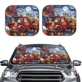 thumbnail image 2 of Saiise Halloween Pets Pumpkins for Foldable Car Sun Shades (2-Pack) Offer Sun Protection with an Easy-fold Design for Convenient Windshield Shading-Medium, 2 of 6