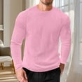 thumbnail image 4 of Men's Long Sleeve Casual T-Shirt for Home Fitness and Daily Wear Loose Fit Solid Color Top, 4 of 5