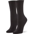thumbnail image 2 of AmPm womens Relaxed Top Crew Socks, 3 Pair Pack, 2 of 2