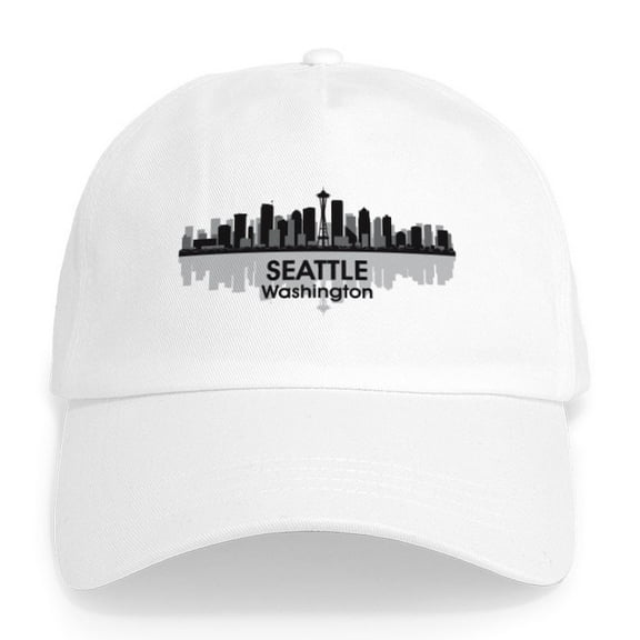 CafePress - Seattle Cap - Adjustable 100% Brushed Unisex Casual Cotton Baseball Cap, Beige, 1