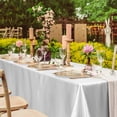 thumbnail image 5 of Hiroekza Premium Solid Color Glossy Satin Tablecloth – Customizable for High-end Hotels, Banquets & Weddings Silver, 5 of 5