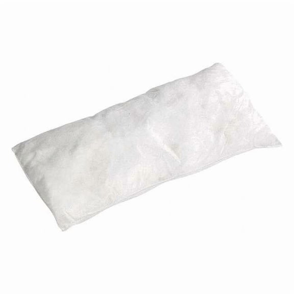 Spilltech Sorbent Pillow, 23 gal, 8 in x 18 in, Oil, White, 20 PK WPIL818