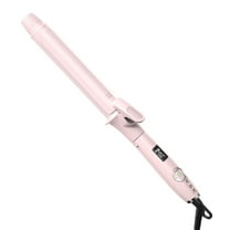 1  1/4 Inch Curling Iron with Clipped Tourmaline Ceramic Barrel Professional Hair Curler up to 450°F Dual Voltage for Traveling 60 Mins Auto Off Suit for Different Hairstyle