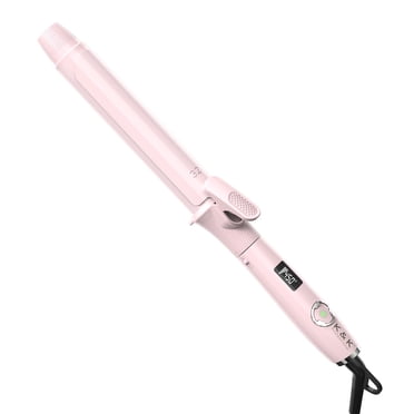 1  1/4 Inch Curling Iron with Clipped Tourmaline Ceramic Barrel Professional Hair Curler up to 450°F Dual Voltage for Traveling 60 Mins Auto Off Suit for Different Hairstyle