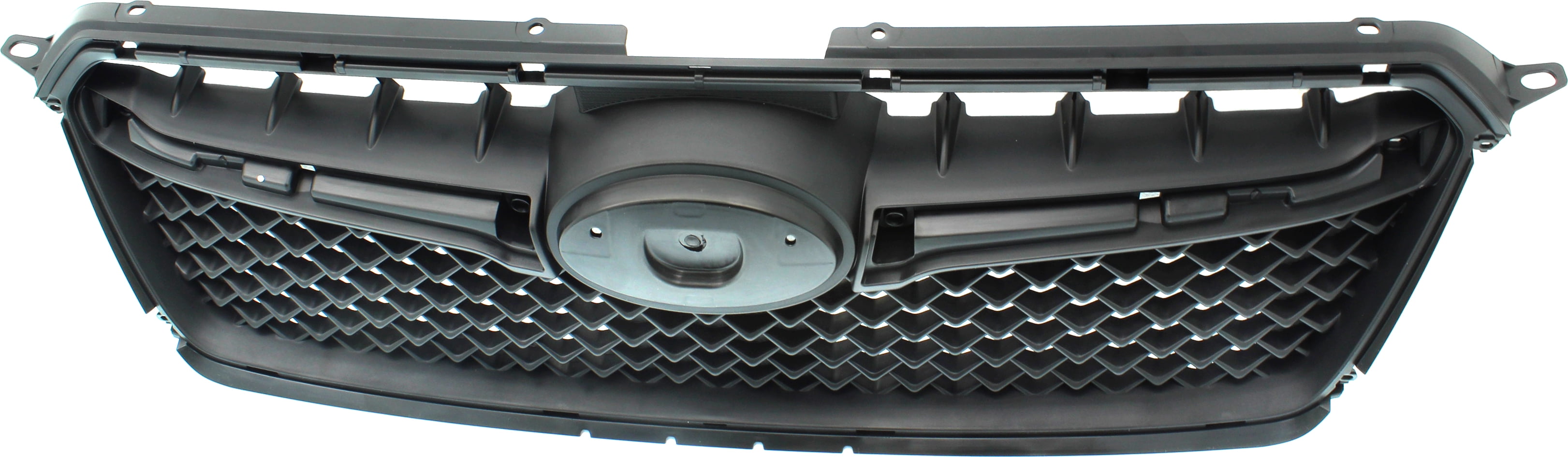 Grille Assembly Compatible With 2015-2016 Subaru Impreza Textured Black Shell and Insert CAPA Certified