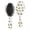School Bus and Dots White Pattern, variant on School Bus and Wheels White Pattern Brush, Detangling Hair Brush,Oval Paddle Hair Brush, Air Cushion Design Gifts for Holiday Birthday Gifts