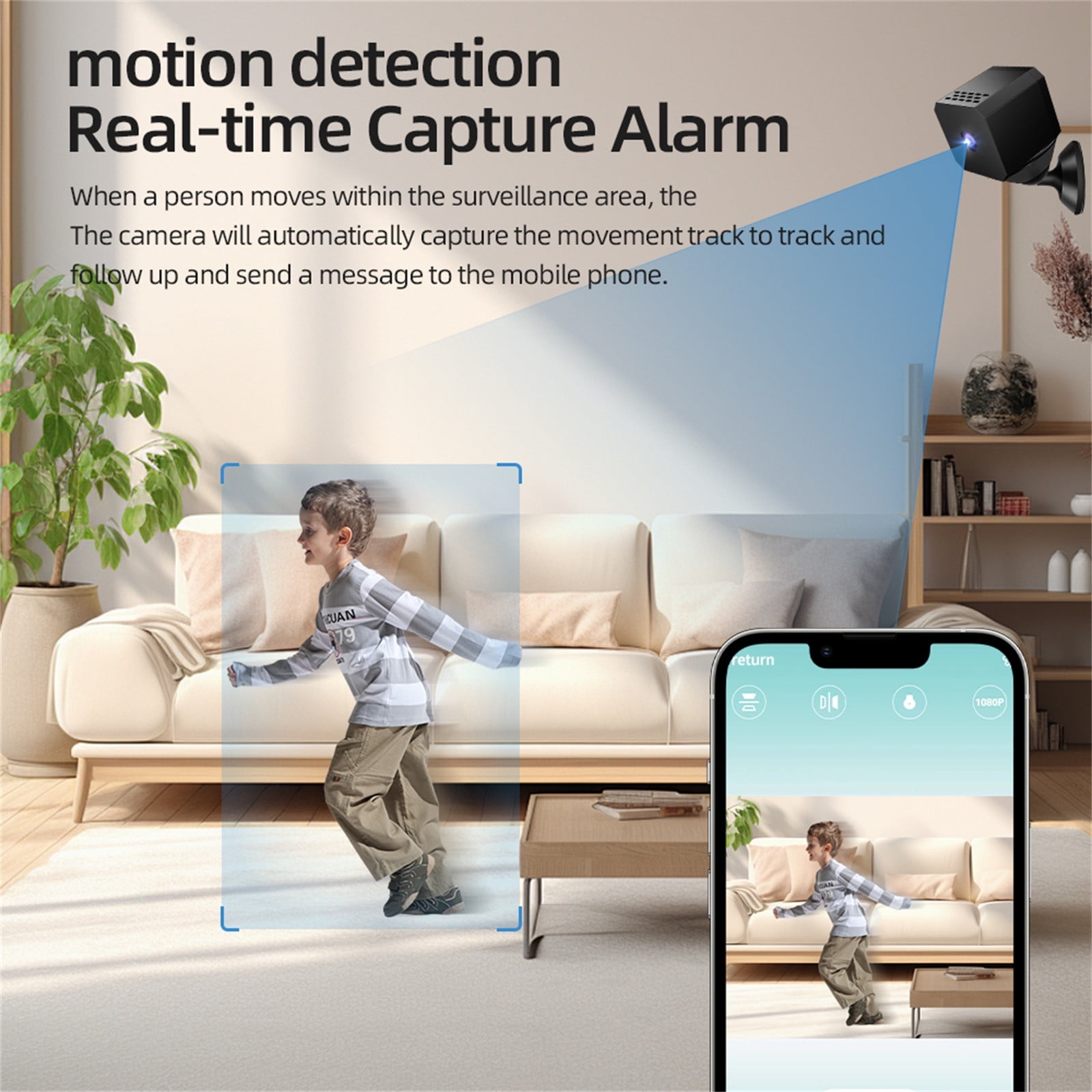 YUNAFFT HD 1080P Wireless Mini Camera Monitor Surveillance Video Camcorder Night Vision Smart Device Home Security Small Camera