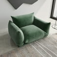 thumbnail image 1 of The Magic Home Canapé d'Angle Modulaire en Chenille Vert, au Sol., 1 of 12