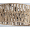 thumbnail image 4 of Hchunqjor 3-Light Coastal Woven Flush Mount Light Fixture Boho Rustic Hemp Rope Drum Semi Flush Mount Ceiling Light for Hallway B, 4 of 7