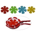 thumbnail image 4 of 1 , 4 piezas de bandeja de pétalo, alfombrilla, posavasos, taza de té, alfombrilla de flores y protectores de platos, colores, 4 of 9