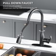 thumbnail image 6 of Accreate Touchless Kitchen Faucet with Pull Down Sprayer, Dual Sensor Sink Faucets, Stainless Steel Single Handle Faucet for 1 or 3 Hole, Suitable for Farmhouse Laundry Camper Rv Bar, 6 of 7
