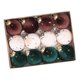 thumbnail image 4 of 12 piezas de adornos colgantes navideños, adornos decorativos colgantes de terciopelo Marrón Beige Verde, 4 of 9