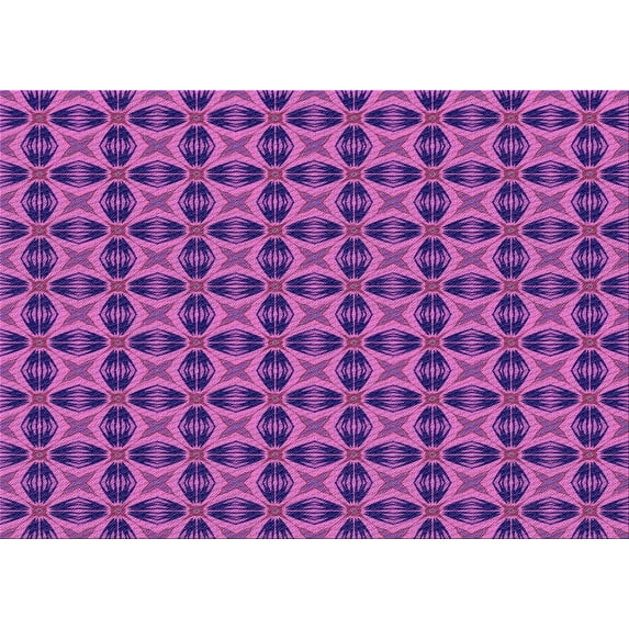 Ahgly Company Machine Washable Indoor Rectangle Transitional Bright Purple Area Rugs, 5' x 7'