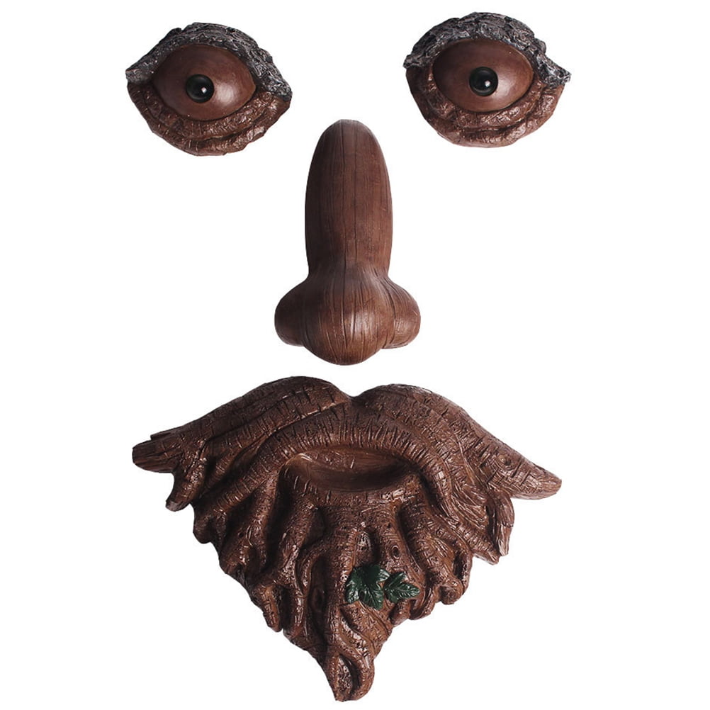 Tree Face Garden Art Hugger Man Decor Old Peeker Sculpture Statues
