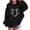 Black, variant on Hoodies for Teen Girls - Sketch Heart Graphic Y2K Hooded Sweatshirt, Soft Casual Pullover for Everyday Streetwear
