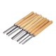 thumbnail image 4 of 8Pcs Wood Turning Chisels HHS Groove Parting Tools Set Woodworking Carving Gouge Accessories, 4 of 5
