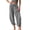 Gray16, variant on Sweatpants Women Solid Drawstring Ruched Harem Pants, Casual Elastic High Waist Loose Lantern Pants, Adjustable Cinched Ankle Trousers Jeans for Women