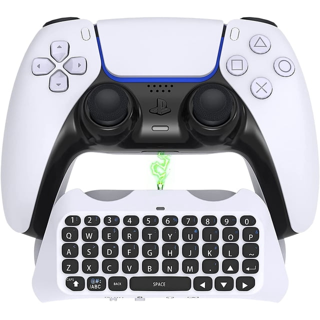 Wireless Keyboard Chatpad for PS5 Controller, Bluetooth 3.0 Chatpad DualSense Controller Accessories for Playstation 5 Keyboard & Gaming Live Chat