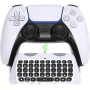 Wireless Keyboard Chatpad for PS5 Controller, Bluetooth 3.0 Chatpad DualSense Controller Accessories for Playstation 5 Keyboard & Gaming Live Chat