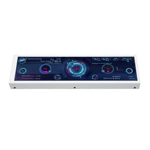 Ordinateur Temp Monitor, Éditeur de thème 8.8 1 cm IPS USB Connexion PC CPU Moniteur de données Multifonction pour le châssis
