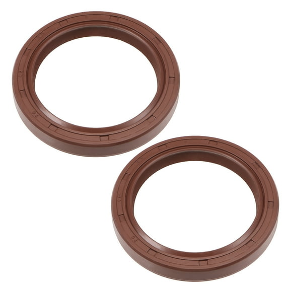 Oil Seal 40mm Inner Dia 52mm OD 7mm Thick Fluorine Rubber Double Lip Sealing 2Pcs