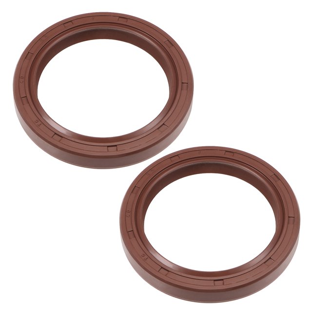 Unique Bargains Oil Seal 40mm Inner Dia 52mm OD 7mm Thick Fluorine Rubber Double Lip Sealing 2Pcs