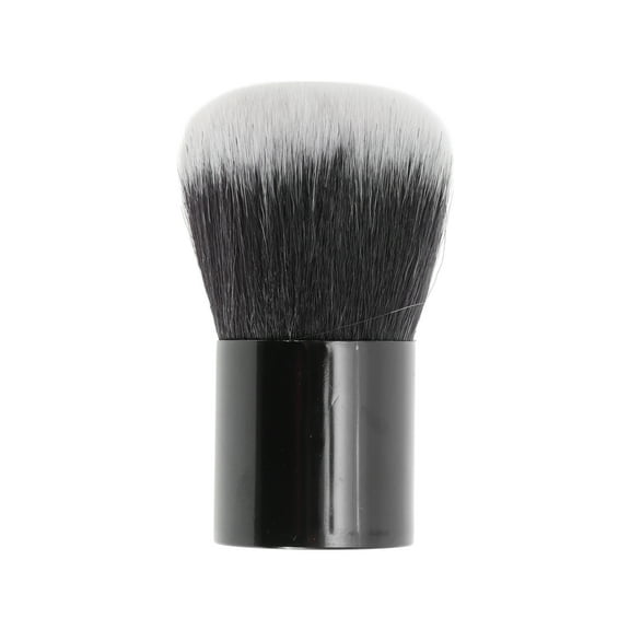Unique Bargains 1 Pc Mushroom Head Foundation Brush for Bathroom Black White Aluminum Tube Nylon Hair