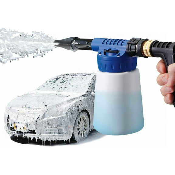 A house of tools Carwash Cannon Foam Blaster Nozzle Gun for Car, Truck, Boat & More - 5 Spray Settings, Just Spray & Rinse, No Residue or Film (Packaging May Vary)