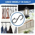 thumbnail image 2 of 40 Pcs S Hooks for Hanging Heavy Duty,S Hook with Safety Buckle for Hanging Plants, Closet, Kitchen Utensil, Pot, Pan, Bags,Black, 2 of 6