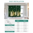 thumbnail image 6 of Green Christmas Tree Tie Up Curtains for Windows 63 Inch Length Balloon Curtains Kitchen Adjustable Balloon Window Shade Xmas Tree Winter Snowflake Tie Up Valance Bathroom Curtain Window 42"x63", 6 of 6