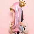 thumbnail image 3 of Birdeem Crown Number Foil Balloons Number Ballon Happy Birthday Party Decoration 32 Inch, 3 of 10