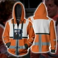 thumbnail image 3 of Men's Cosplay Graphics Zip Hoodie 3D Print Unisex Fashion Jacket (X-Wing Pilot), 3 of 3