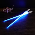 thumbnail image 2 of 1 par de palillos de sable de luz LED Light Up, duraderos, ligeros, portátiles, sin BPA y aptos para alimentos (azul), 2 of 8