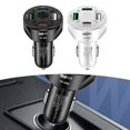 thumbnail image 3 of 32W 4-In-1 3USB+PD Mobile Phone Car Charger USB PD Quick Charge Car, 3 of 8