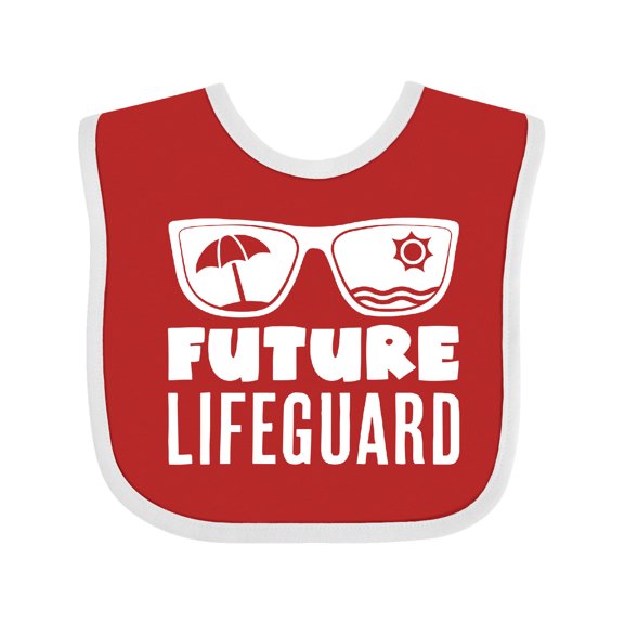 Inktastic Future Lifeguard Sunglasses Boys or Girls Baby Bib