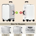 thumbnail image 3 of Aovky 3 Pieces Luggage Cover Protector, 20/24/28 inch Clear PVC Suitcase Covers for Luggage Waterproof Anti-Scratch Suitcase Covers Case Dustproof Luggage Sleeve Protector for Wheeled Suitcases, 3 of 7
