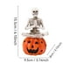 thumbnail image 3 of Halloween Esqueleto Calabaza Cráneo Resina Ornamento | Cabeza de calabaza Decoración colgante | Decoración del festival multicolor pintada a mano | 7.48x3.94x3.15in | Espectacular acento de la, 3 of 6