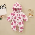 thumbnail image 3 of Paguaki Baby Boy Clothes Long Sleeve Footed Cute Cartoon Prints Long Sleeved Hooded Jumpsuit Baby Pajamas with Zipper Cotton Sleepers 0 6 9 12 18 Months, 3 of 8