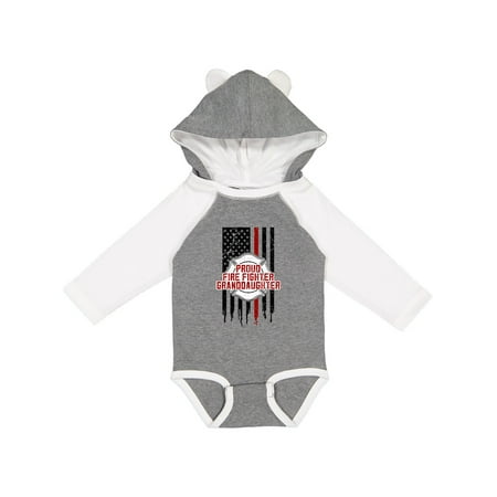 

Inktastic Proud Firefighter Granddaughter Gift Baby Girl Long Sleeve Bodysuit