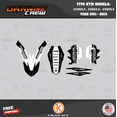 thumbnail image 4 of Kalair GFX Graphics Kit for Ktm MOTORCROSS 4-STROKE 250SX-F, 350SX-F, and 450SX-F (2011-2012) Orangecrew Series, 4 of 5