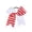 B, variant on LWNYDPLSD 4th of July Cheer Hairband for Baby Girls American Flag Bows Hair Ring Kids Elastic Ponytail Holder Teens Stars Stripes Hair Tie Band Independence Day Hair Accessory
