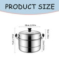 thumbnail image 2 of LEEYNEER Stainless Steel Steamer Pot with Thickened Double Layer, 2 of 9