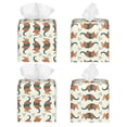 thumbnail image 2 of Balery Colorful Armadillos Porta Pañuelos de Cuero con Estampado – Funda Moderna Cuadrada para Caja de Pañuelos, Dispensador 5x5x5'', 2 of 7