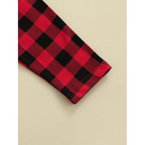 Nituyy Baby Pants Plaid Print Straight Wide Leg Ruffle Loose Fall Winter Trousers for Kid Boys Girls Walmart Business Supplies