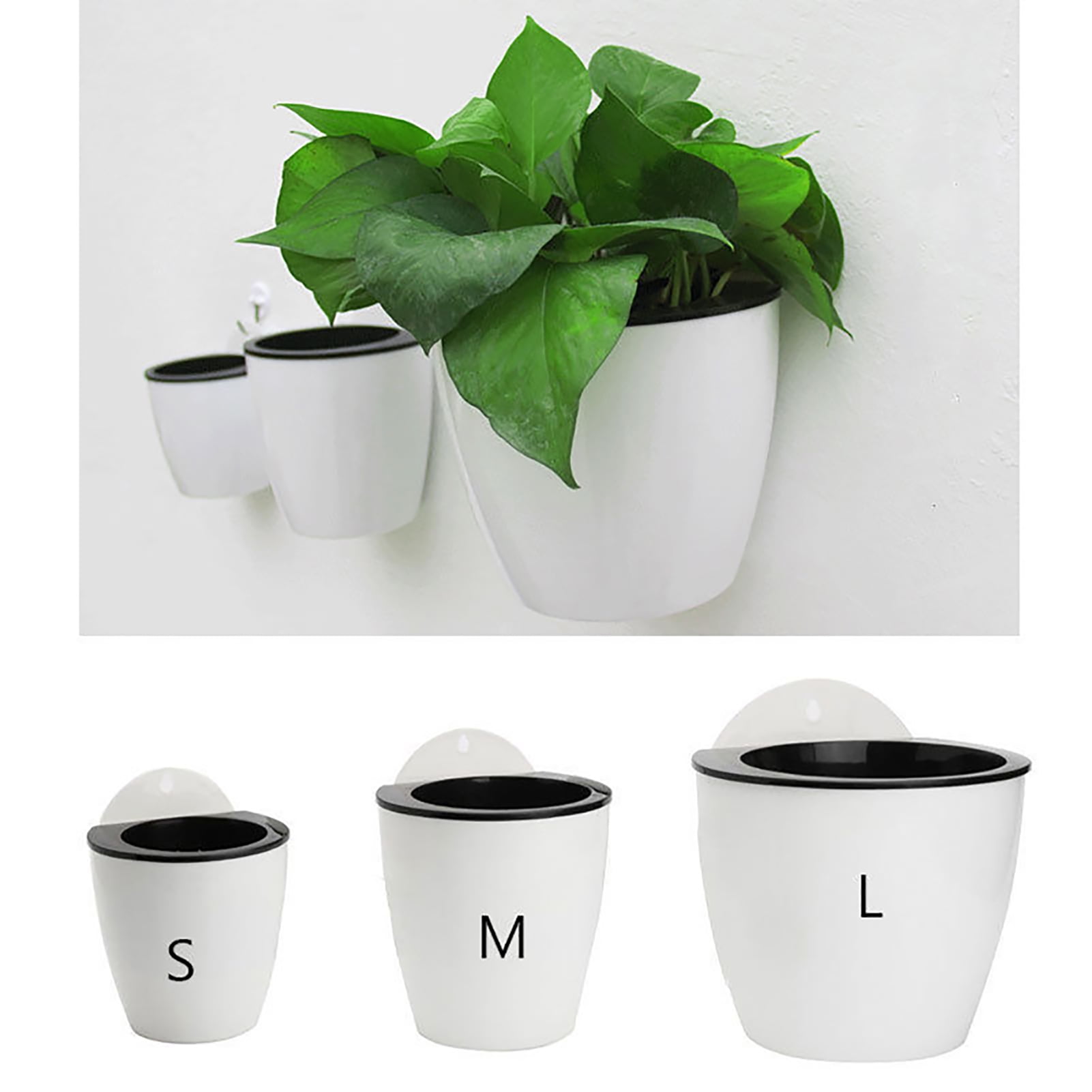 leaveforme Self Watering Hanging Planters,Lazy Flower Pots Water