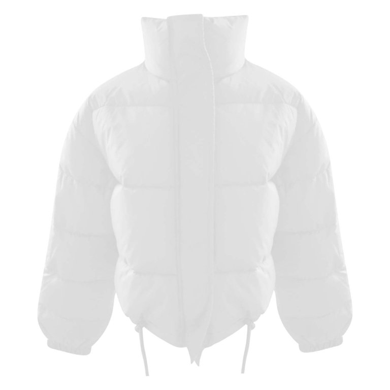 Uooqdmx Puffer Jacket Womens Cropped Jacket Solid Color