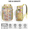 thumbnail image 3 of Travel Cooler Bag - Pioneer Flower Floral Print Pattern Camping Beer Cooler Backpack with Bottle Opener- Waterproof Insulated Picnic Backpacks - Cooler Bag for Beach, 3 of 6
